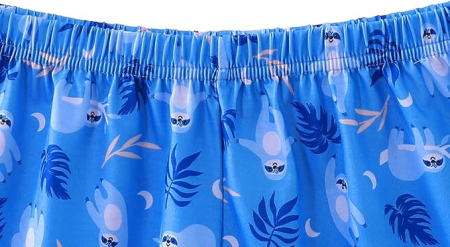 Pijama lejera de somn pentru femei, din material moale, albastra S [7]