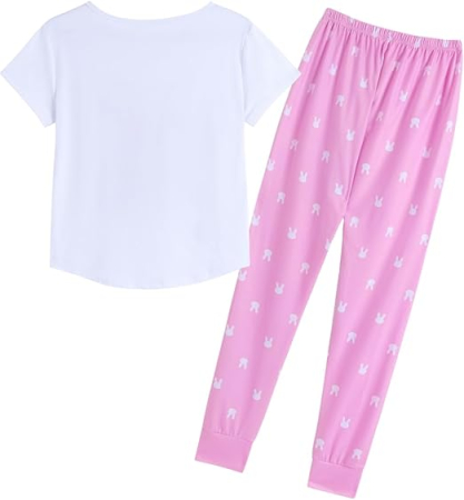 Pijama lejera de somn pentru femei, din material moale, iepurasi M [1]