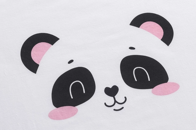 Pijama lejera de somn pentru femei, din material moale, Panda, 2 piese M [3]