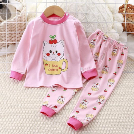 Pijamale lejere de somn pentru copii 1-3 ani, din material moale, 3 perechi, marimea 100 cm [3]