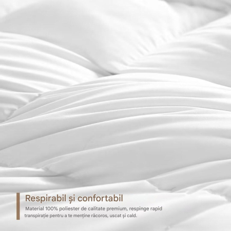 Pilota dubla 4 anotimpuri, respirabila, 155x220 cm, Microfibre 180 GSM [3]