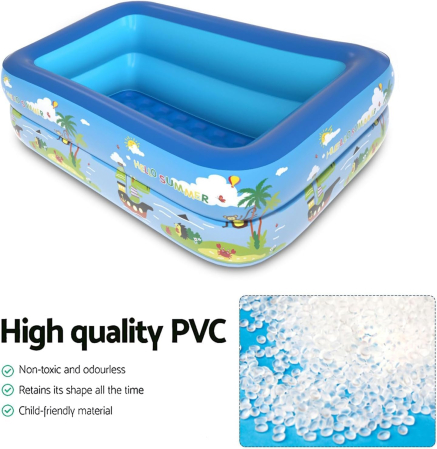 Piscina gonflabila pentru copii, cu 2 nivele, 105x75x30 cm [4]