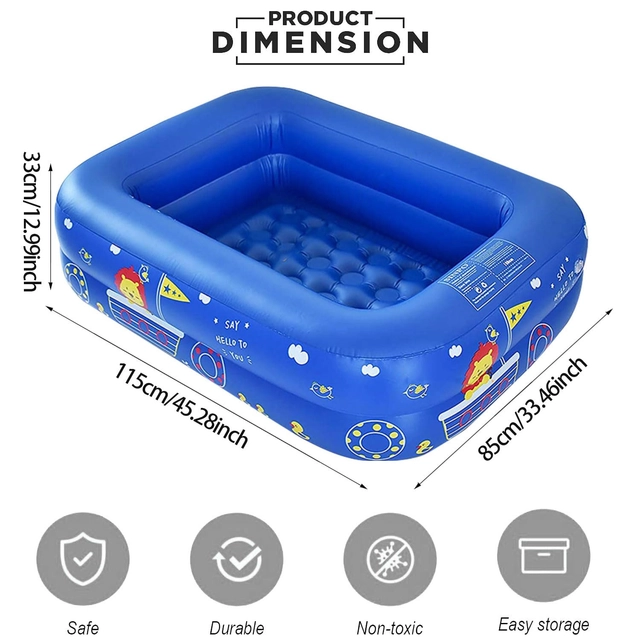 Piscina gonflabila pentru copii, cu 2 nivele, 115x85x33 cm [1]