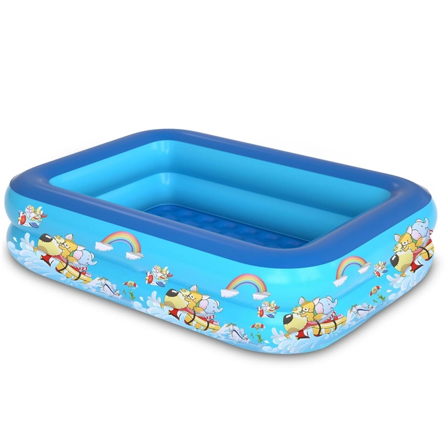 CASA SI GRADINA - Piscina gonflabila pentru copii, cu 2 nivele, 105x75x30 cm