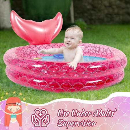 Piscina gonflabila pentru copii, cu 2 nivele, 120x28 cm [4]