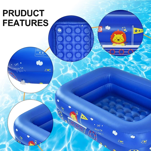 Piscina gonflabila pentru copii, cu 2 nivele, 115x85x33 cm [2]