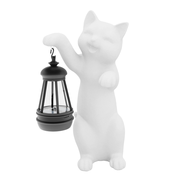 CASA SI GRADINA - Pisica de gradina, terasa, balcon cu LED-uri si panou solar 26 cm