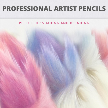 Creioane colorate profesionale, 72 de culori vibrante, card de testare a culorilor, husă de călătorie cu fermoar [5]