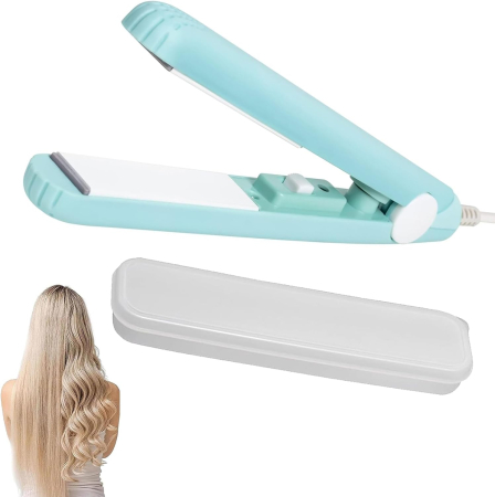 CORP SI INTRETINERE - Placa mini 2-in-1 pentru intins ondulat parul, albastra