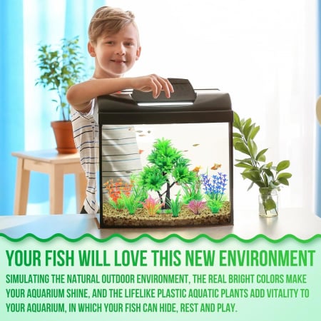 Plante artificiale pentru decor acvariu VERZI mici [6]
