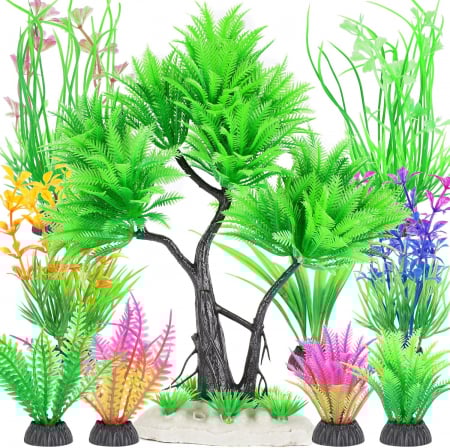 accesorii acvarii - Plante artificiale pentru decor acvariu VERZI mici