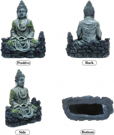 Decoratiune de acvariu 6x13x17 cm, Buda din rasina [4]