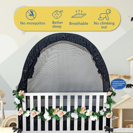 Plasa contra insectelor pentru patuturi copii cu stelute fosforescente [5]