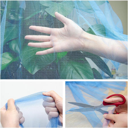 Plasa de protectie a plantelor contra insectelor, set roz 1.5 x 2m, albastru 2 x 2m violet 2.5 x 2m [2]