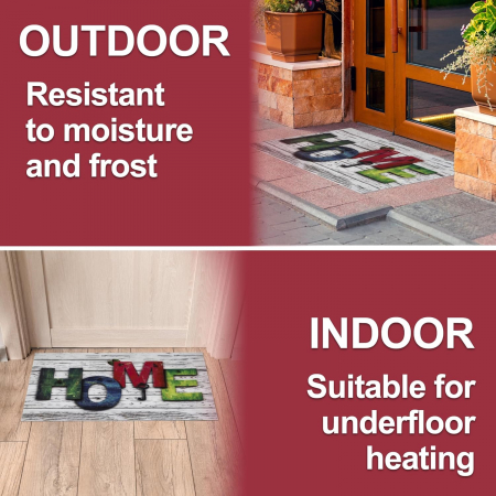 Preș de captare a murdăriei potrivit pentru utilizare în interior și exterior, anti-alunecare 60x80cm [5]