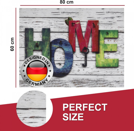 Preș de captare a murdăriei potrivit pentru utilizare în interior și exterior, anti-alunecare 60x80cm [1]
