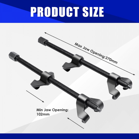 Prese arcuri inlocuit amortizoare sau flanse amortizoare set 2 bucati 370 mm [1]