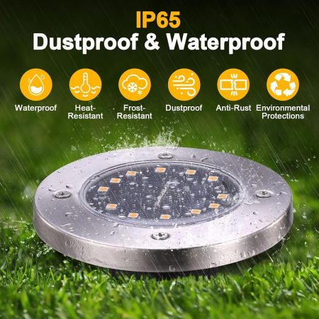 Lampi solare pentru gradina 12 LED-uri, cai de acces, impermeabile, de exterior set 4 lumini [3]