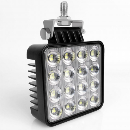 Proiectoare auto suplimentare LED, 6000K, 12/24V, 80W,IP68, 5 moduri lumina-set 2 bucati negru [2]