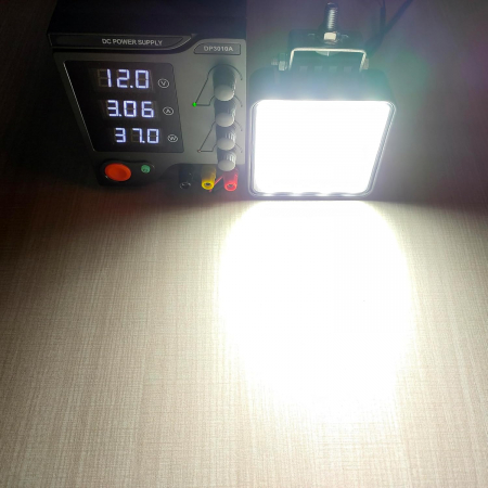 Proiectoare auto suplimentare LED, 6000K, 12/24V, 80W,IP68, 5 moduri lumina-set 2 bucati negru [6]