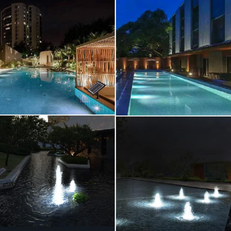 Proiectoar solar pentru iaz LED,impermeabil, submersibil, pentru fântână și piscină [2]
