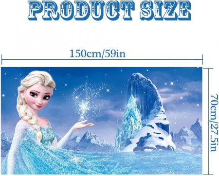 Prosop la plajă din microfibra cu model Frozen 70 x 150 cm [1]