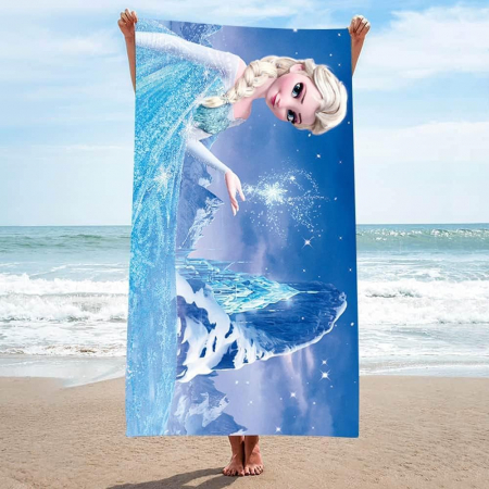 Prosop la plajă din microfibra cu model Frozen 70 x 150 cm [5]