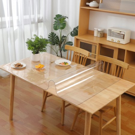 ACCESORII MASA - Protectie transparenta, impermeabila, pentru masa 100x155 cm, grosime 2 mm, usor adaptabila