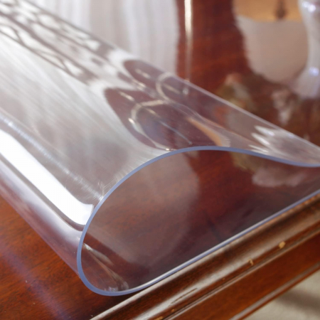 Protectie transparenta, impermeabila, pentru masa 100x155 cm, grosime 2 mm, usor adaptabila [6]