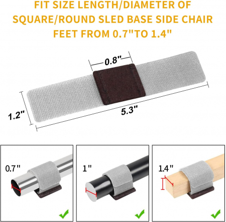 Protectii ajustabile cu velcro pentru mobilier cu sine-set 32 bucati [2]
