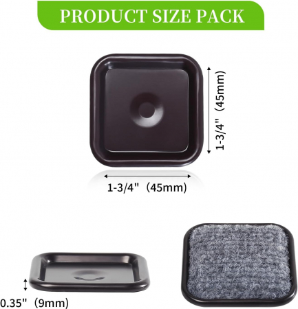 Protectii patrate pentru picioare mobila 45 mm  set 24 bucati [1]