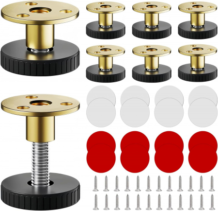 accesorii scaune, mese - Inaltatoare de mobila reglabile 28-40 mm, cu pernă antiderapantă, set 8 bucati