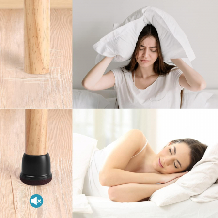 Protectii rotunde pentru picioare scaune, mobila 28-37 mm  set 24 bucati [5]