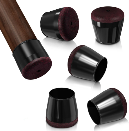 DECORATIUNI - Protectii rotunde pentru picioare scaune, mobila 24-33 mm  set 16 bucati