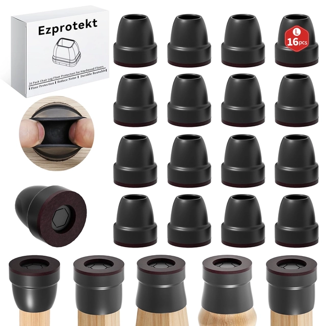 MOBILA - Protectii rotunde pentru picioare scaune, mobila 26-32 mm  set 16 bucati