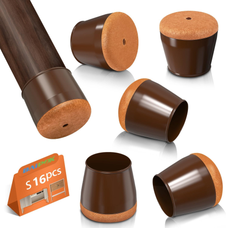 DECORATIUNI - Protectii rotunde pentru picioare scaune, mobila 20-30 mm  set 16 bucati