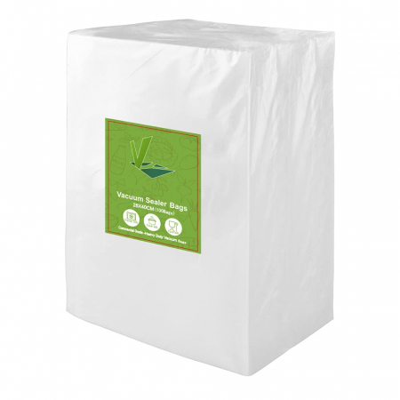 pungi ambalare - Pungi Gofrate reutilizabile, fara BPA, pentru vidat alimente 28x40cm set 100 bucati