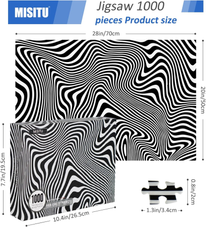 Puzzle complicat de 1000 de piese pentru adulți si copii "Jigsaw" 50x70 cm [1]