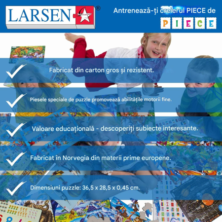 Puzzle distractiv cu Mos Craciun din 26 piese mari [3]