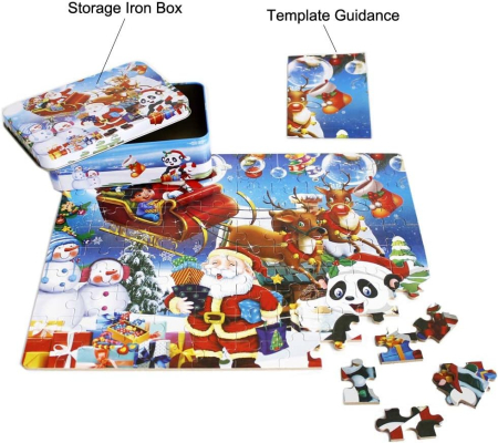 Puzzle distractiv cu Mos Craciun din 100 piese [2]