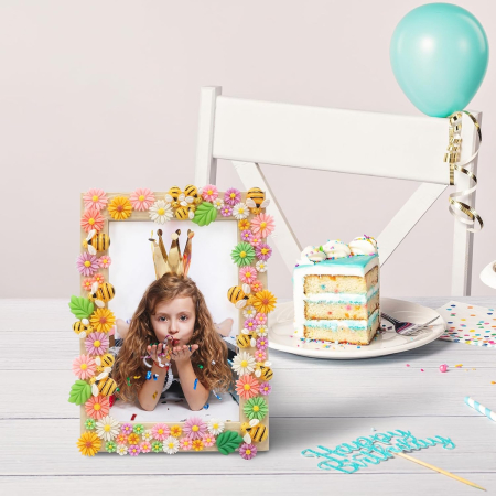 Rame foto mozaic cu margarete, set creativ DIY 2 bucati [4]