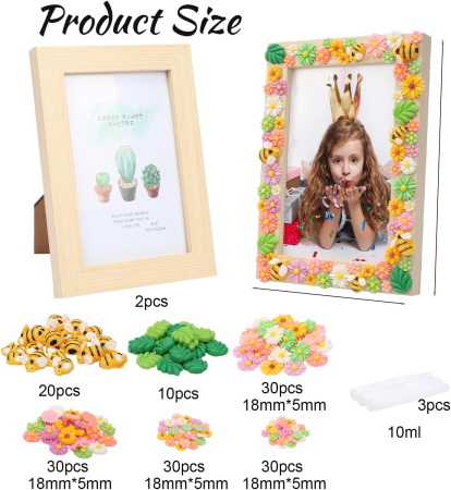 Rame foto mozaic cu margarete, set creativ DIY 2 bucati [6]