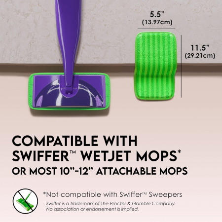Rezerve mop din microfibra, reutilizabile, lavabile, pentru parchet, ciment, lemn, set 2 bucati [1]