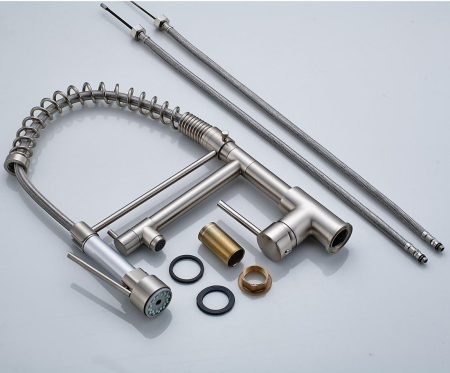 Robinet de chiuveta bucatarie sau baie cu dus si furtun extensibil [6]