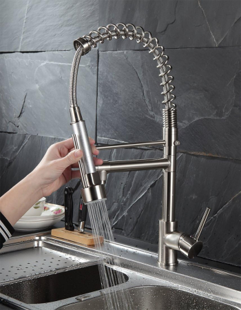 Robinet de chiuveta bucatarie sau baie cu dus si furtun extensibil [1]