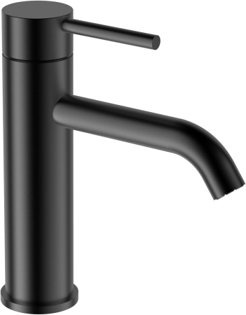 BUCATARIE - Robinet de chiuveta baie negru, rotund, inaltime 18 cm