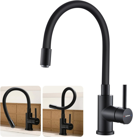 BUCATARIE - Robinet flexibil 360 de grade pentru bucatarie sau baie, rotund, inaltime 39 cm