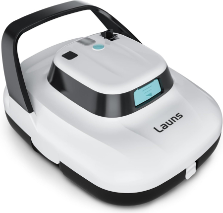 accesorii curatare piscina - Robot Curățare Piscină LAUNS S1, Fără Fir, 2 Motoare, Autonomie 90 min, Încărcare 2,5 Ore, până la 74 m²