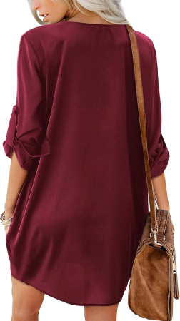 Rochie casual țesătură moale, respirabilă și confortabilă, VISINIE M [2]
