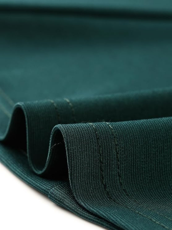 Rochie casual țesătură moale, respirabilă și confortabilă, Verde M [4]
